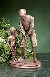 Nostalgic Bronze-Finish Father & Son Golfers