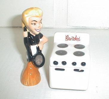 Bewitched Salt & Pepper and Stove
