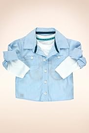 2 Piece Pure Cotton Striped Shirt T Shirt Set