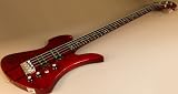 Bc Rich Mockingbird St Quilt Trans Red Neck Thru Electric Bass Guitar