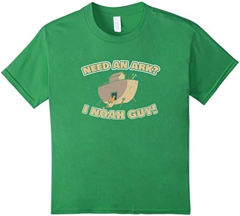 Kids Need An Ark? I Noah Guy Funny Christian T-Shirt 8 Grass