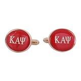 Kappa Alpha Psi Red Gold-Tone Cufflinks by Cuff-Daddy