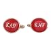 Kappa Alpha Psi Red Gold-Tone Cufflinks by Cuff-Daddy
