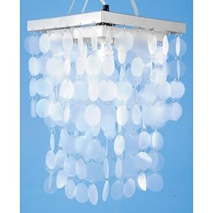 Faux Capiz Chandelier by 