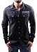 AFFLICTION Addicted Striped Button Down Woven Mens Dress Shirt