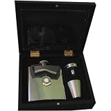 Manchester City 'The Citizens' Football Club 6oz Hip Flask Gift Set