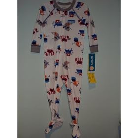 Carter's Boys One-piece Footed Cotton Sleeper Musical Sea Creatures 24 Months