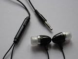 SNY Noise-Canceling Earphones with Microphone and Play/Stop Controller for Apple iPhone and iPhone 3G, Black