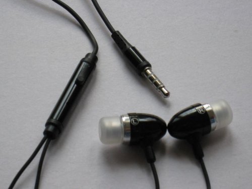 SNY Noise Canceling Earphones with Microphone and Play/Stop Controller for Apple iPhone and iPhone 3G, Black SNY Noise-Canceling Earphones with Microphone and Play/Stop Controller for Apple iPhone and iPhone 3G, Black