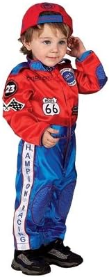 Jr. Champion Racing Suit w/Cap, size 18Month, (red/blue)