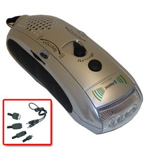 Childrens Toyshop  Electronics : Wind up Radio - Torch & Mobile phone Charger DTR4M