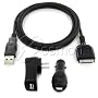 USB CAR WALL CHARGER FOR SANDISK SANSA e250 E200 E280