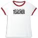 T-Shirt Ringer Woman White  I Can Be You Tulu Teacher  Languaje