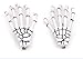 Bemaystar New Fashion Skeleton Hand Bone Hair Clip (White) by TerGing