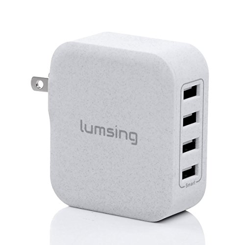 Syhonic 4-port USB Wall Charger Fast Travel Charging Hub Power Adapter for iPhone and Android (Grey)