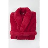 Red Super Soft Unisex Double Pocked Bathrobe Size: L
