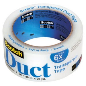 3M 2120 2 x 20-yd Scotch Tough Transparent Duct Tape