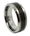 8mm Men's Tungsten Carbide Ring Aniversary/engagement/wedding Band w/ Carbon Fiber Inaly Size 8-13 Selectable