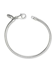 Sterling Silver Reflections Lobster Clasp Bead Bracelet 8.25 Inches (3mm Diameter)
