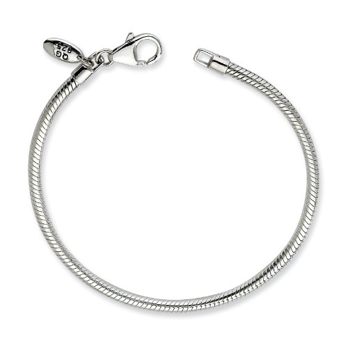 How to get Sterling Silver Reflections Lobster Clasp Bead Bracelet 9.5 Inches (3mm Diameter) Reviews
