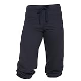 Navy Blue Boxercraft Fleece Cuffed Capri