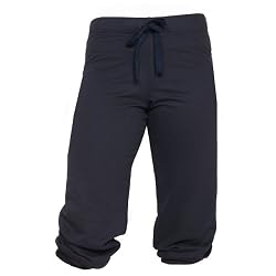 Navy Blue Boxercraft Fleece Cuffed Capri