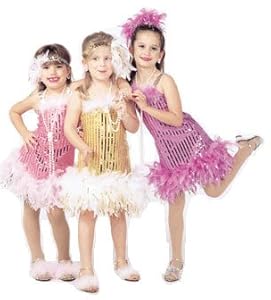 Kids Flapper Dress (XS 2-3, GOLD)