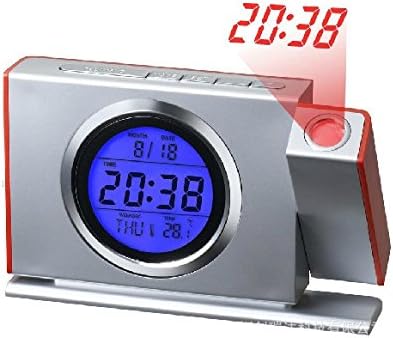 FLD TALKING PROJECTION CLOCK with sound controlled backlight and projection display