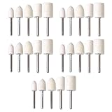 25個 ドレメルロータリーツール3mmシャンク バリ磨く 車輪 研磨フェルトウール用