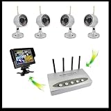 LYD W802AJ4 2.4Ghz (4)Wireless Infrared Color Camera Set with Quad View USB DVR feature.