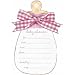 Pink Baby Bottle Jumbo Invitations 8ct