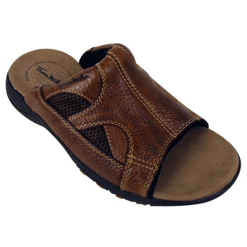 Mens Leather Smart Slip On Sandal Beach Mules Slides Sandals Summer Shoes UK 10