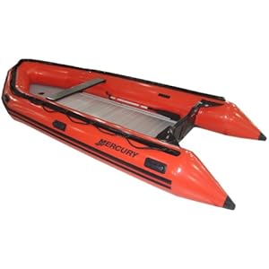 2010 Mercury 430 Heavy Duty Hypalon Inflatable Boat, Red, 14-Feet 1-Inch (2010 Model)