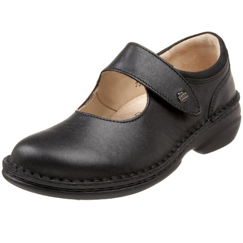 Finn Comfort Women's Sonoma-S Ebony Mary Jane,Black Nappa/Nubuck,35 EU (US Women's 5 M)
