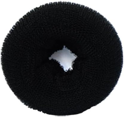 SaveGoodBuy 1PCS Hair Donut Mesh Chignon (Black Color--Large Size)