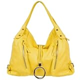 X-Large O-ring Slouchy Hobo Handbag