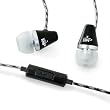 MEElectronics M2P-BK Sound-Isolating In-Ear Headphones with Microphone for iPod, iPhone and Smartphones (Black)