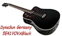 DYNASUN ELEKTRO AKUSTISCHE Gitarre BLACK FULL SIZE MIT 5 EQUALIZER Cutaway + Tasche