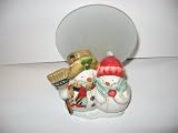 Colonial Candle Snowman Tea Light Holder