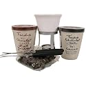 Chocolate Fondue for two Set: 100 gr +refills, Fondue, Anysetiers Dark, Milk