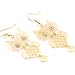 Gold Filigree Owl Earrings