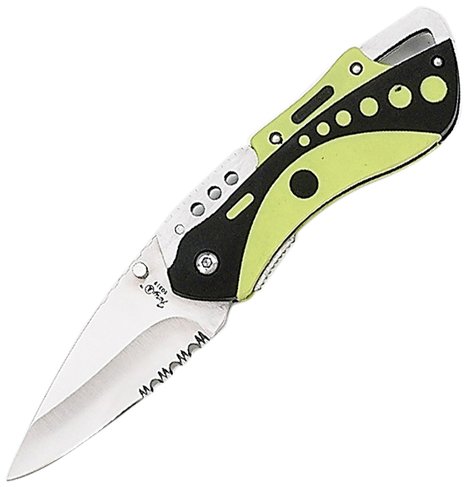 FURY Waterbug Dive Folding Pocket Knife, Neon Yellow, 4-Inch FURY Waterbug Dive Folding Pocket Knife, Neon Yellow, 4-Inch