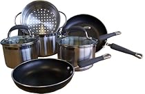 Prestige Cookware Saucepan Set, Stainless Steel, 6 Piece
