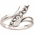 14K White Gold Mother's Ring - 7 Gemstone -- YOU CHOOSE THE COLORS!
