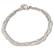Sterling Silver Anklet Pair Womens Foot Jewelry 10 inches (sanklt091)