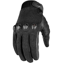Icon Sub Stealth Men's Textile Sportsbike Motorcycle Gloves - Black