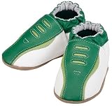 Robeez Sporty White/ Green Soft Sole Baby Shoes 18-24 months * 08 Newest Collection -- We Have Large Selections! *