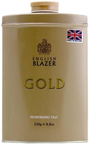 English Blazer Gold by Parfums Bleu Deodorising Talc 250g by Parfums Bleu