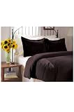 Berkshire Serasoft Oversized Full/Queen Duvet Cover Set, Chocolate
