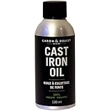 Caron & Doucet - Cast Iron Oil & Cast Iron Conditioner - 100% Plant Based From Refined Coconut Oil, Will Not Go Rancid or Sticky - Helps Maintain Seasoning on All Cast Iron Cookware.
